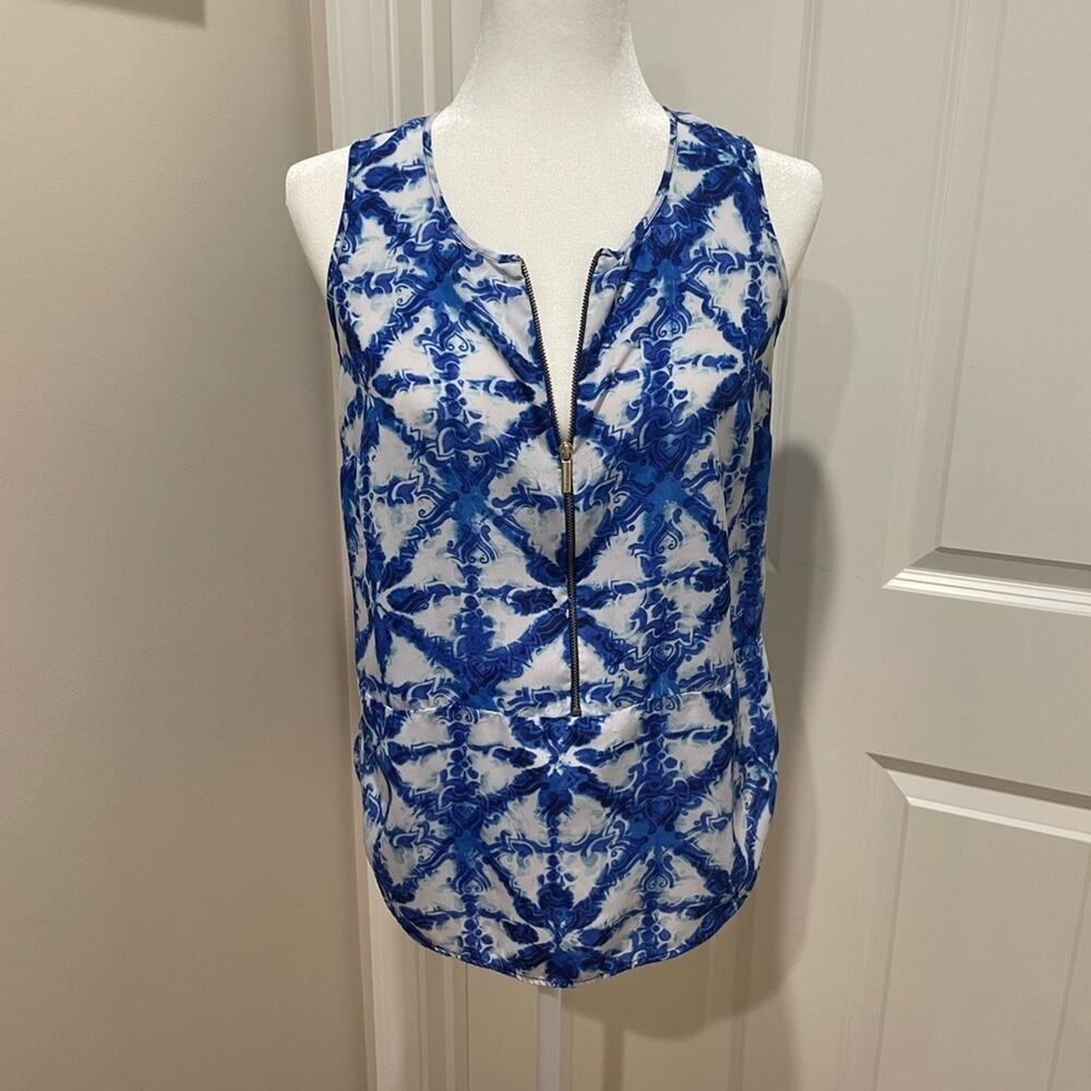 EUC Michael Kors Blue Sleeveless Top- Small‎
